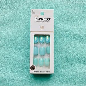 imPRESS nails: Rain Check blue/turquoise S KIM012
